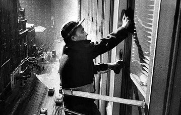 Window Cleaner Cleaning High Rise on Madison Avenue, 1957, The Window Cleaner of World Trade Center, 9/11 and the Global War on Terror